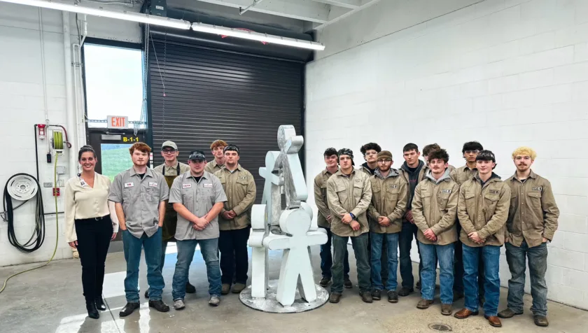 John Marshall High CTE Students Build Sculpture For New WVU Medicine Golisano Children's Outpatient Clinic